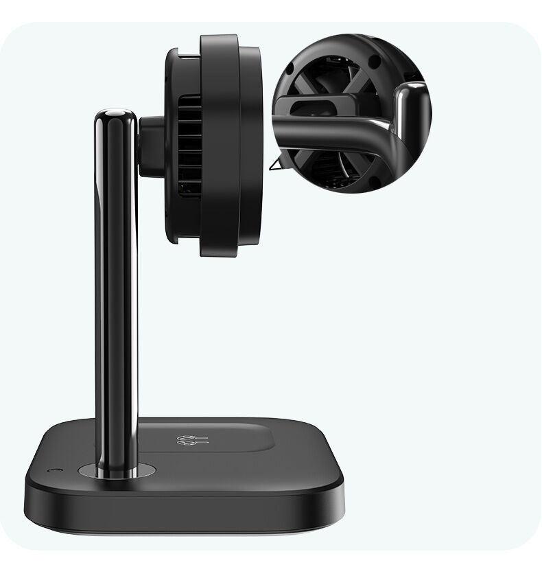 C69 Qi2 2v1 magnetický bezdrátový stojánek pro iPhone / AirPods - 25W - bílý