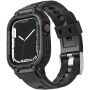 Odolné Armor pouzdro s řemínkem pro Apple Watch 41mm / 40mm / 38mm - černé