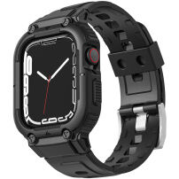 Odolné Armor pouzdro s řemínkem pro Apple Watch 41mm / 40mm / 38mm - černé