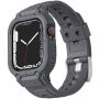 Odolné Armor pouzdro s řemínkem pro Apple Watch 41mm / 40mm / 38mm - šedé