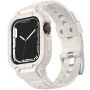 Odolné Armor pouzdro s řemínkem pro Apple Watch 41mm / 40mm / 38mm - krémové