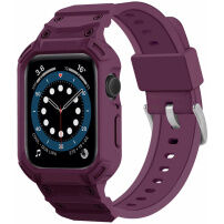 Odolné Armor pouzdro s řemínkem pro Apple Watch 42mm (Series 10 / 11) - fialové
