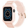 Odolné Armor pouzdro s řemínkem pro Apple Watch 46mm - růžové