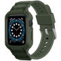 Odolné Armor pouzdro s řemínkem pro Apple Watch 46mm - olivové