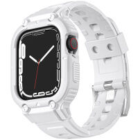 Odolné Armor pouzdro s řemínkem pro Apple Watch Ultra 49mm - bílé