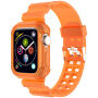 Odolné pouzdro s transparentním řemínkem pro Apple Watch 42mm (Series 10 / 11) - neonově oranžové