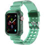 Odolné pouzdro s transparentním řemínkem pro Apple Watch 42mm (Series 10 / 11) - zelené