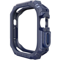 Odolné pouzdro se vzorem karbonových vláken pro Apple Watch Ultra 49mm - tmavě modré