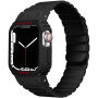 Odolné silikonové pouzdro s magnetickým řemínkem pro Apple Watch 41mm / 40mm - černé