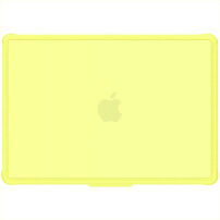 Matný transparentní kryt se zesílenými rohy pro MacBook Neo (A3404) - citrusově žlutý