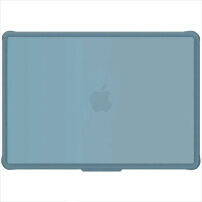 Matný transparentní kryt se zesílenými rohy pro MacBook Neo (A3404) - tmavě modrý