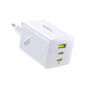 Baseus EnerFill FE11 GaN rychlonabíjecí adaptér s porty 2x USB-C / USB-A - 100W - bílý