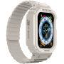 Odolné silikonové pouzdro s magnetickým řemínkem pro Apple Watch Ultra 49mm - béžové
