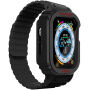 Odolné silikonové pouzdro s magnetickým řemínkem pro Apple Watch Ultra 49mm - černé