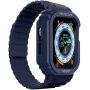 Odolné silikonové pouzdro s magnetickým řemínkem pro Apple Watch Ultra 49mm - tmavě modré