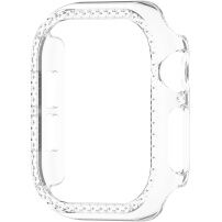 Lesklé pouzdro posázené kamínky pro Apple Watch 44mm - čiré
