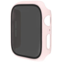 Matné pouzdro s tvrzeným Anti-Spy sklem pro Apple Watch 40mm - světle růžové