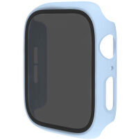 Matné pouzdro s tvrzeným Anti-Spy sklem pro Apple Watch 44mm - modré