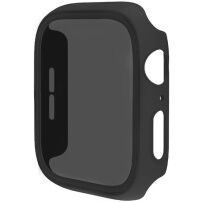 Matné pouzdro s tvrzeným Anti-Spy sklem pro Apple Watch 44mm - černé