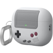 ELAGO AW5 Retro obal s karabinou ve stylu herní konzole pro AirPods Pro 3 - šedý