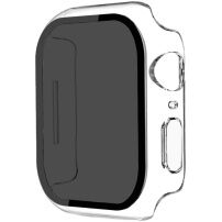 Lesklé pouzdro s tvrzeným Anti-Spy sklem pro Apple Watch 45mm - čiré