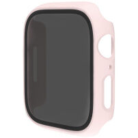 Matné pouzdro s tvrzeným Anti-Spy sklem pro Apple Watch 45mm - světle růžové