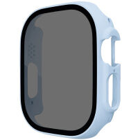 Matné pouzdro s tvrzeným Anti-Spy sklem pro Apple Watch Ultra 49mm - modré
