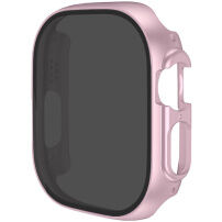 Metalické pouzdro s tvrzeným Anti-Spy sklem pro Apple Watch Ultra 49mm - růžové