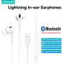 USAMS US-SJ453 sluchátka s konektorem Lightning - bílá