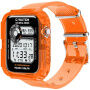 Pouzdro s transparentním řemínkem pro Apple Watch 41mm / 40mm / 38mm - oranžové