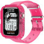 Pouzdro s transparentním řemínkem pro Apple Watch 45mm / 44mm / 42mm - neonově růžové