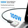 AP3-100T nabíjecí redukce - USB-C na MagSafe 3 pro MacBook - stříbrná