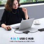 UGREEN 35584 4v1 hub - 4x USB-C na USB-C pro MacBook - černý