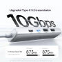 UGREEN U601 5v1 hub - HDMI / 2x USB-C / 2x USB-A na USB-C - stříbrný