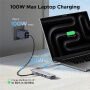 UGREEN U601 5v1 hub - HDMI / 2x USB-C / 2x USB-A na USB-C - stříbrný