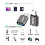 ENKAY ENK-AT134 nabíjecí a datová redukce - USB-A na USB-C - 2 ks - šedá