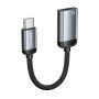 ESSAGER audio a nabíjecí redukce - Lightning na USB-C - šedá