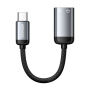 ESSAGER audio a nabíjecí redukce - Lightning na USB-C - šedá