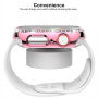 xDfind pouzdro posázené kamínky s tvrzeným sklem pro Apple Watch 41mm - červené