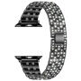 xDfind kovový řemínek posázený kamínky pro Apple Watch 42mm / 41mm / 40mm / 38mm - černý
