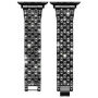 xDfind kovový řemínek posázený kamínky pro Apple Watch 42mm / 41mm / 40mm / 38mm - černý