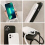 Silikonový kryt se šňůrkou pro iPhone 13 Pro Max - malinový