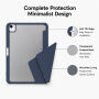 XDcase pouzdro s origami stojánkem a prostorem na Apple Pencil pro iPad Air 13" (2024-2026) / Pro 12,9" (2018-2022) - tmavě modré