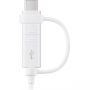 Originální Samsung datový a nabíjecí kabel USB-A / USB-C / micro USB - 1,5 m - bílý