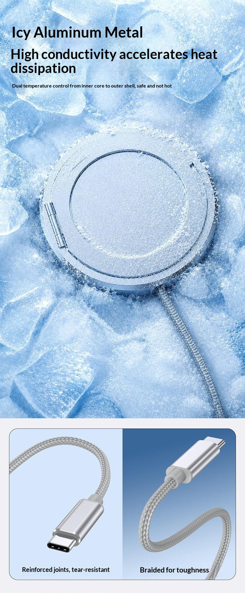 HYD-002 bezdrátová MagSafe nabíječka s výklopným stojánkem pro iPhone - 25W - černá