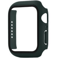 Matné pouzdro s tvrzeným sklem pro Apple Watch 45mm - tmavě zelené
