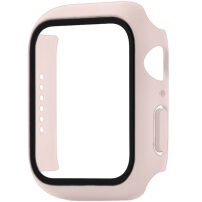 Matné pouzdro s tvrzeným sklem pro Apple Watch 45mm - starorůžové