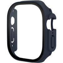 Matné pouzdro s tvrzeným sklem pro Apple Watch Ultra 49mm - tmavě modré