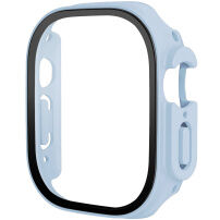 Matné pouzdro s tvrzeným sklem pro Apple Watch Ultra 49mm - světle modré