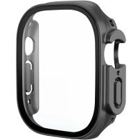 Metalické pouzdro s tvrzeným sklem pro Apple Watch Ultra 49mm - tmavě šedé